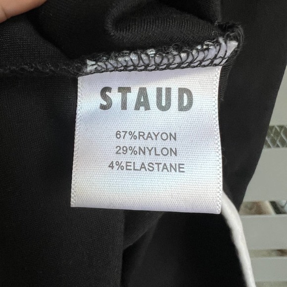 Staud Black & White Fig Cutout Mini Dress Size XS - Picture 8 of 9